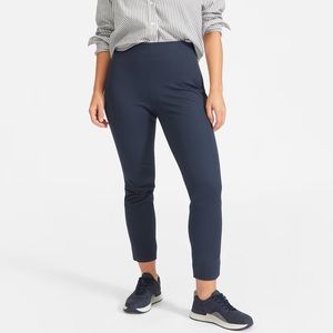 Everlane The Curvy Side Zip Stretch Cotton Pants Navy Size 18